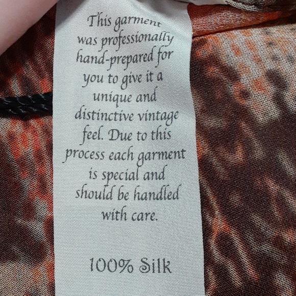 Da-Nang Silk Button Down Collared Tunic,M/L - Picture 4 of 9